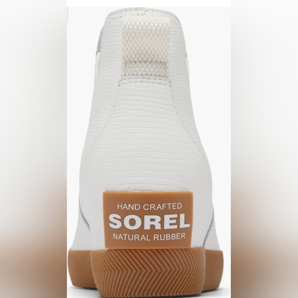Sorel Women Size 8.5 Out N About Wedge II White Slip-On Waterproof Shoes Booties - Picture 6 of 9